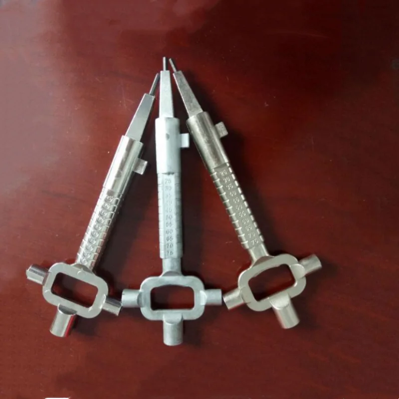 Silver Auto Car Repair Tool Multi-Purpose Cylinder Gauge Cam Turner Spindle Turner Locksmith Wrench