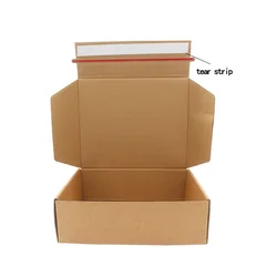 Custom cardboard advanced technology printed packing kids underwear girls recycled tear strip shipping boxes with zipper