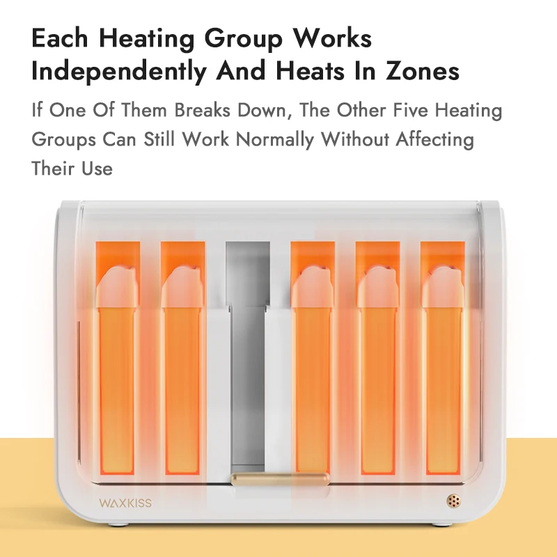 Factory Price OEM&ODM Multifunctional 6 In 1 600ml Cartridge Wax Warmer Quick-Heating Wax Heater Roll On For Cartridge Wax