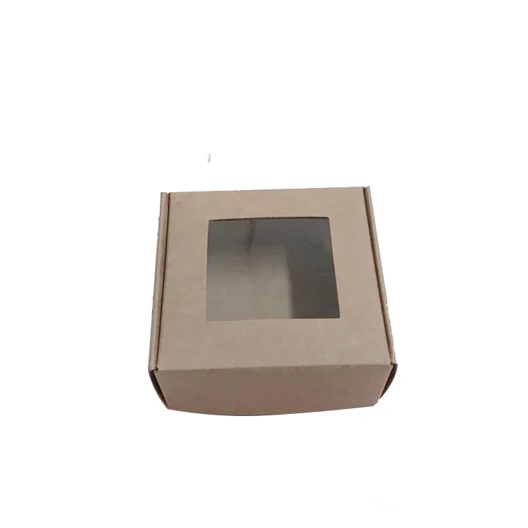 Simple Style Handmade Soap Box Kraft Paper Box With Clear Window With High Quality Low Price For Valentine Day Soap Packaging