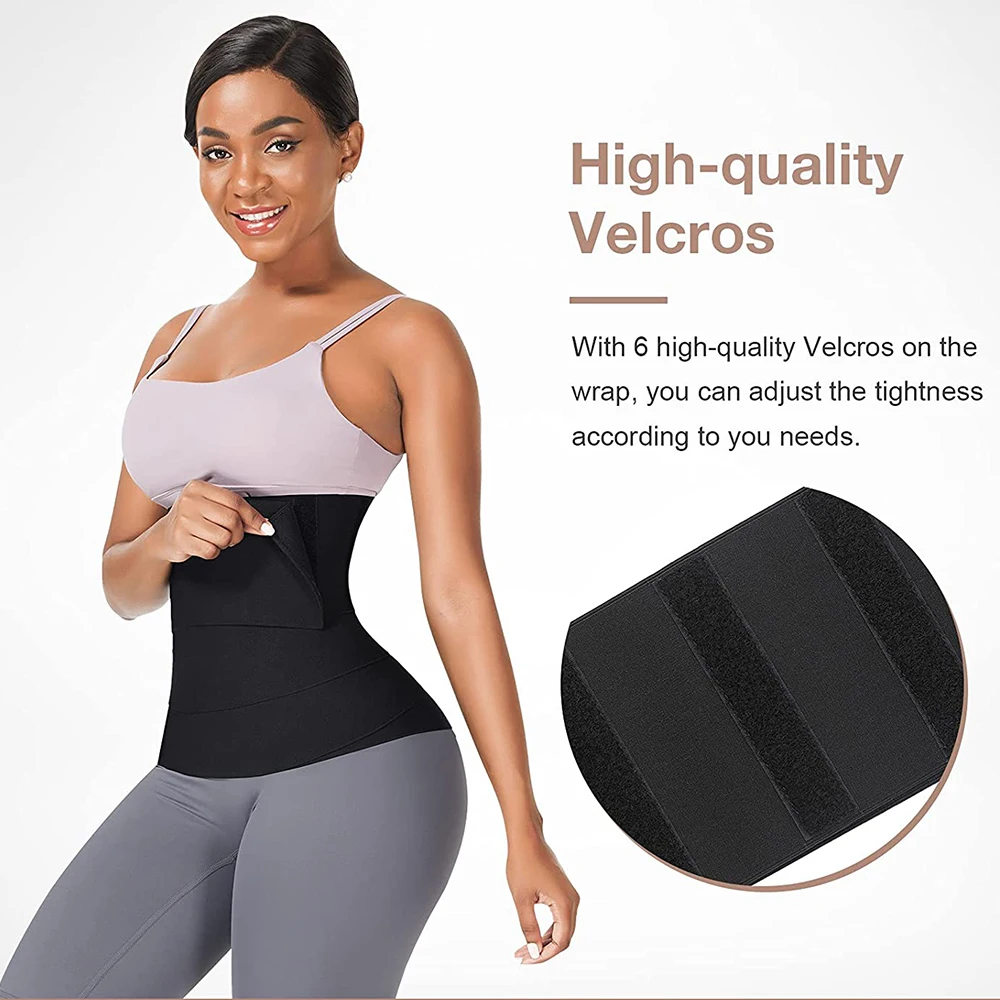 Эластичный корректирующий пояс TikTol для похудения, невидимые обертки для живота, пояс для потери веса, регулируемые подтяжки для спины и талии, триммер для женщин