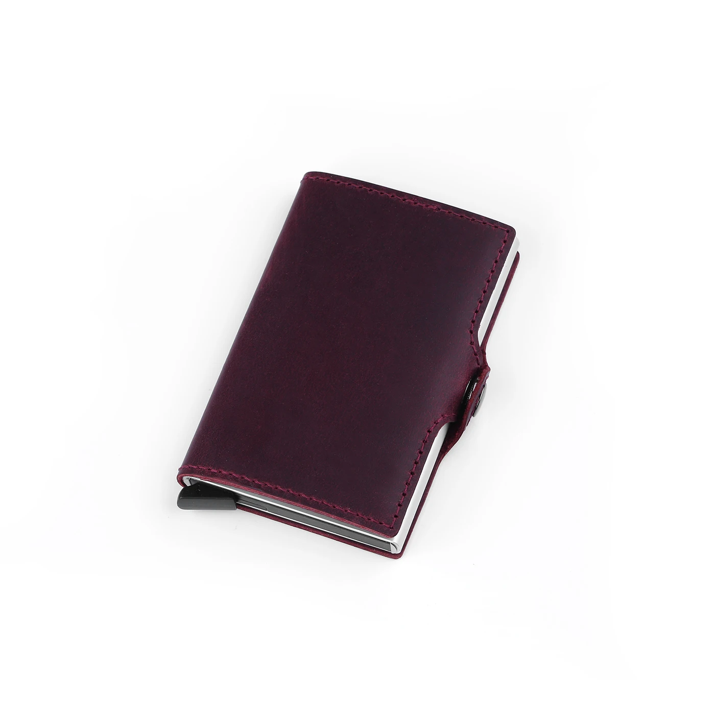 Новинка 2021, кошелек из натуральной кожи с защитой от кражи для мужчин и женщин, зажим для денег, держатель для кредитных карт, чехол для банковских карт, кошелек с логотипом на заказ