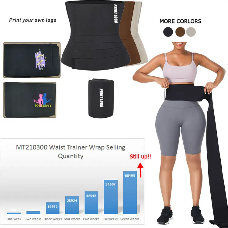 2021 cusotm logo invisible tummy wrap waist Bands free size trimmer