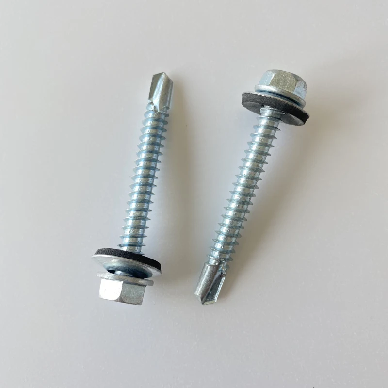 Plastic Strip Collated Drywall Deck Screw Self Drilling Screws with Wing White Zinc