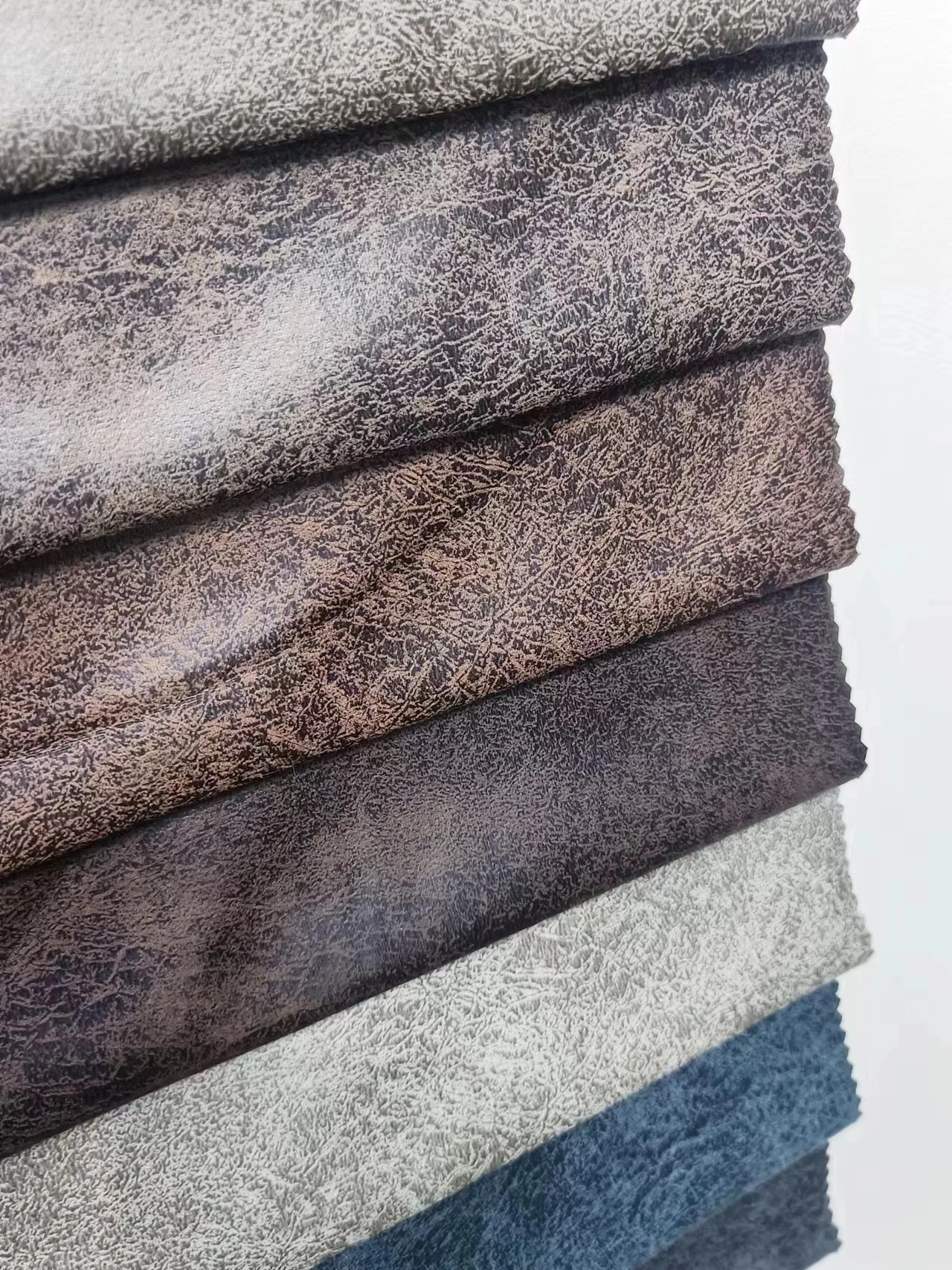 Imitation leather printed soft leather European style fabric for sofa car home textile