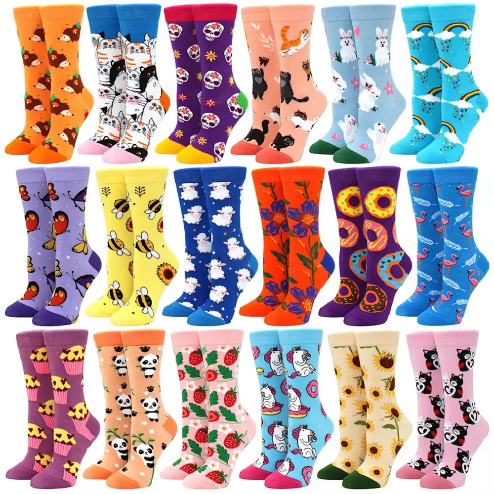 Socks Factory custom design crazy animals novelty happy knit socks for unisex