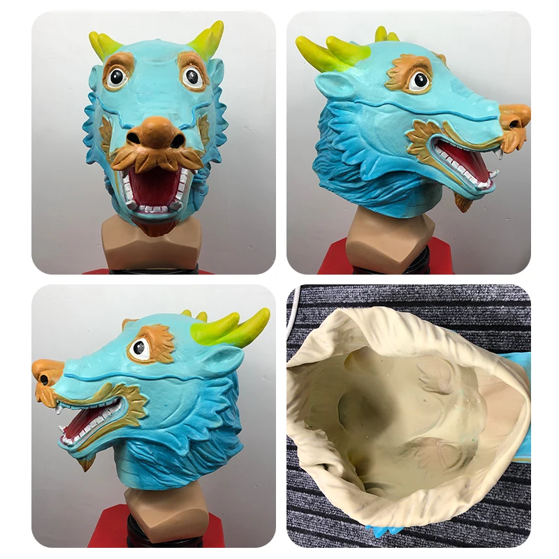 hot sell full Head  carnival party animal  dragon   Halloween  Mask for Adult