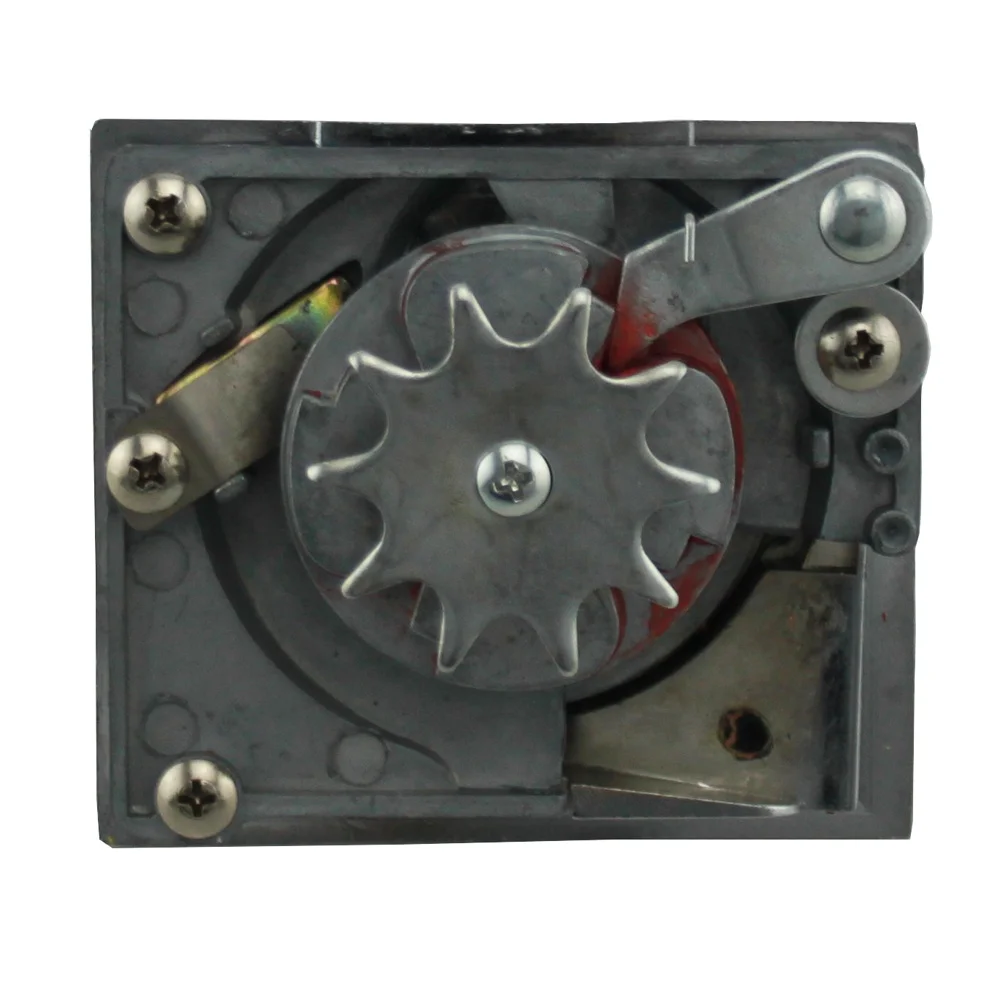 Chrome plated metal coin mechanism for coin operated vending machine