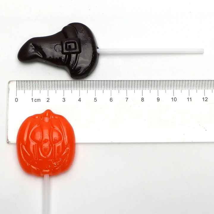 Halloween candy cartoon pumpkin ghost shapes lollipop sweet candy