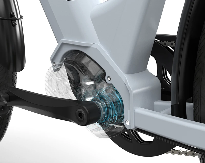 36V250W Mid-Motor Electric Bike Integrated 90Nm Central Motor New Upgrades Smart Electronic Sensor 36V Lithium City Riding