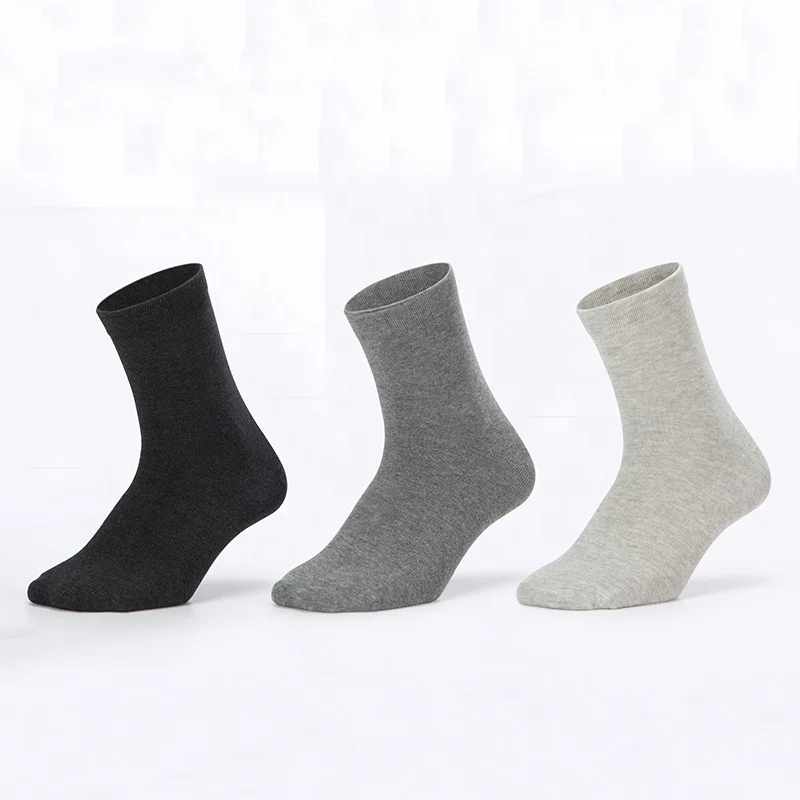 Daily work silver anti-bacterial anti-odor calf men socks