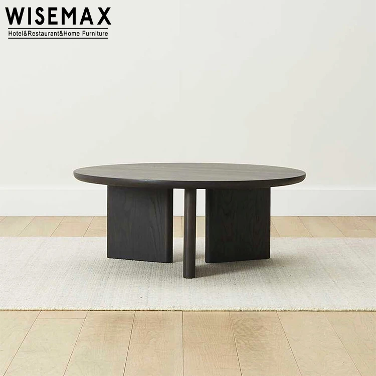 Мебель WISEMAX в скандинавском стиле мебель для гостиной круглый диван боковой столик журнальный с рамой из натурального массива дерева
