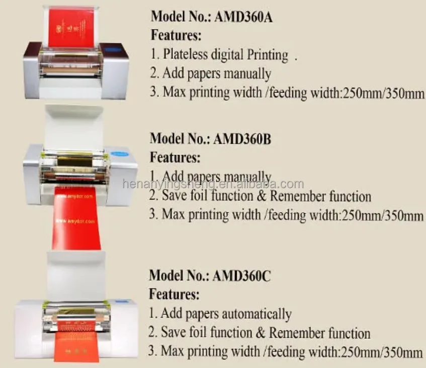 YS-360A Automatic Digital Name Card Hot Foil Stamping Machine Hot Stamping Printing Machine Stamping Machine