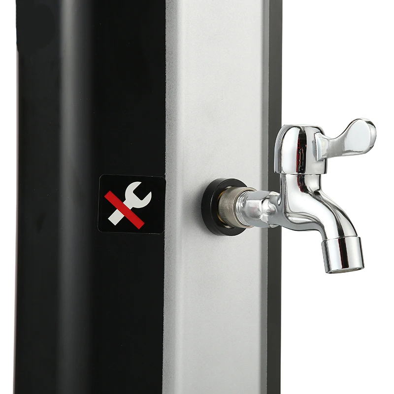 CYEN Best selling black 35L zinc alloy handle energy-saving solar power simple assembly good price outdoor solar shower