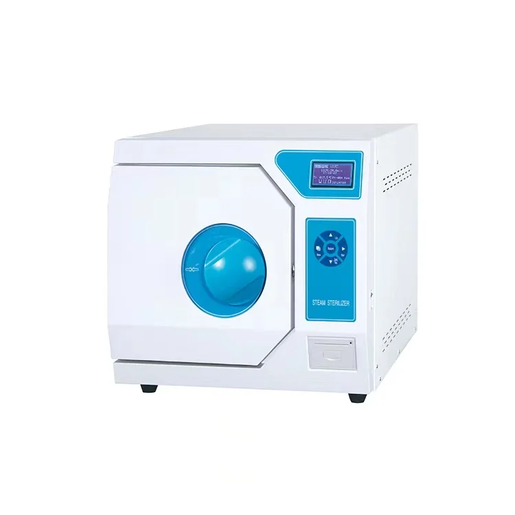Hospital equipment table top class B small dental 23 liter vacuum steam autoclave sterilizer