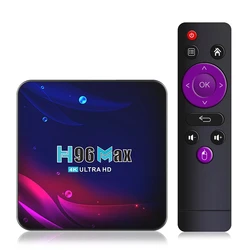 Самый дешевый H96 max v11 smart tv приставка Android 11 0 2 4 и 5 8 ГГц двухдиапазонный WiFi медиаплеер iptv