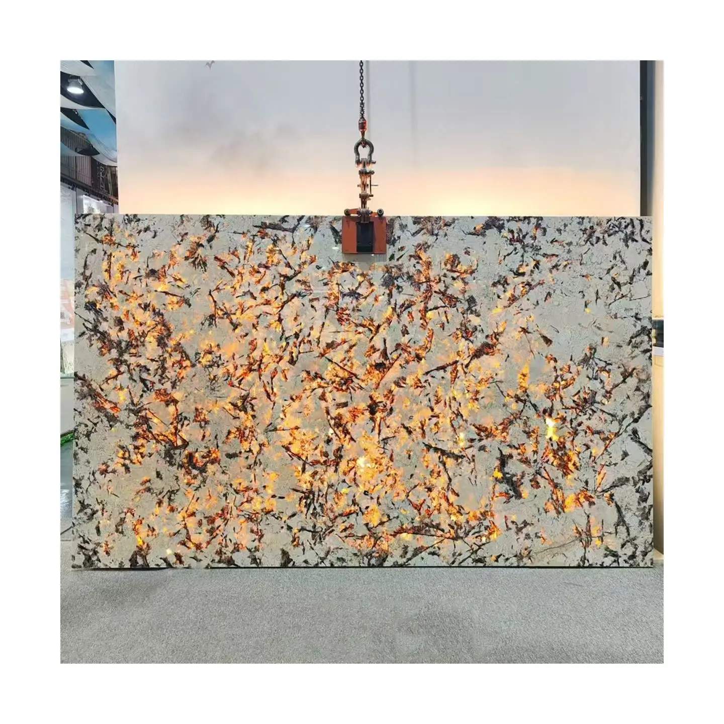 Luxury Light Transparent Natural Stone Calacatta Marble Quartzite Slabs For Wall Panel Kitchen Countertops Stair Floor Tiles