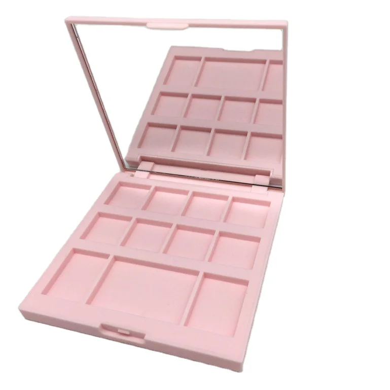 Classic 10 colors makeup eye shadow box high quality plastic empty cosmeticos eyeshadow container