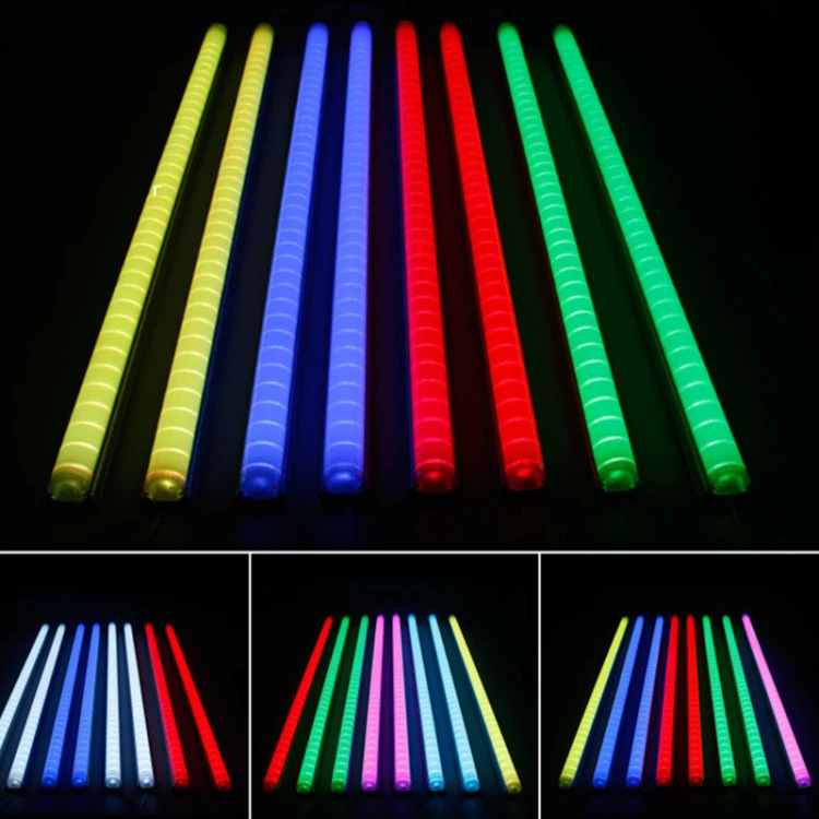 Colorful Contour Digital Tube Full Color Marquee Lighting Outline Billboard Facade Lamp Building Wall