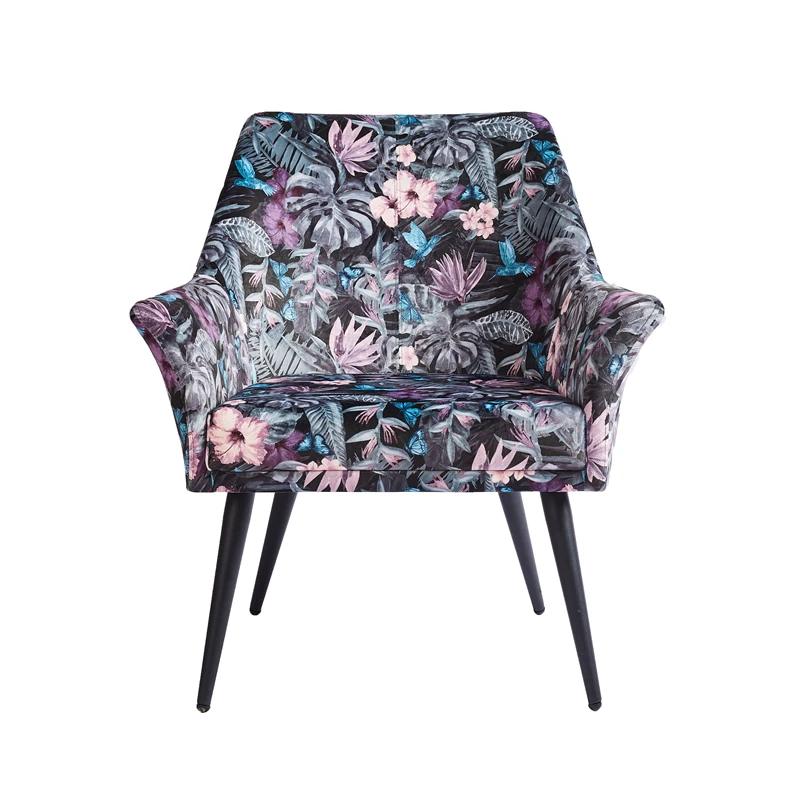 Sillas chaise stoelen современная ткань металлические ножки кресла одноместные обеденные стулья одиночные