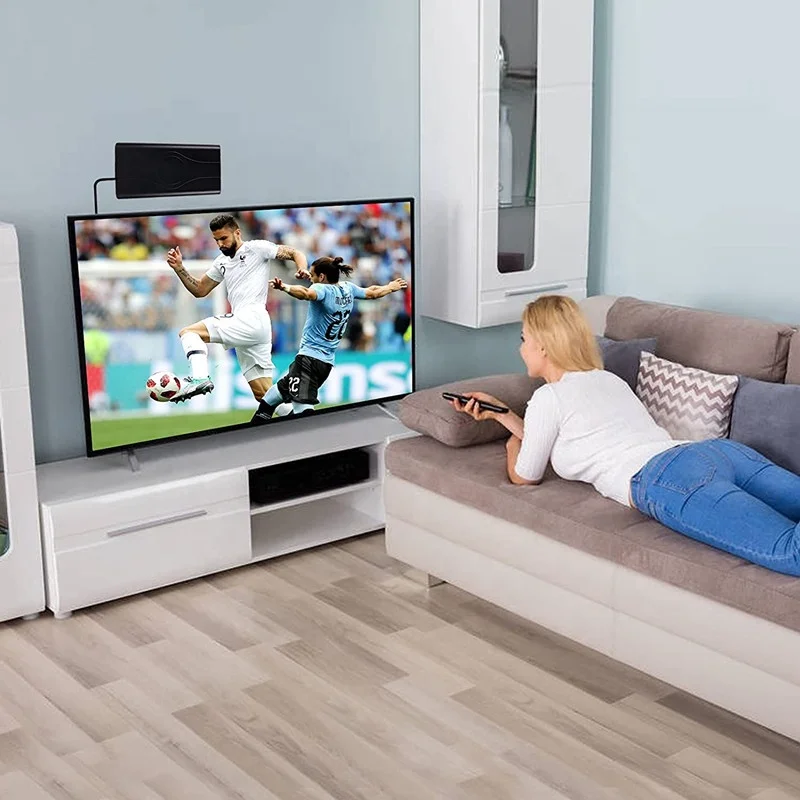 Digital Indoor Outdoor 220 Miles Antenna Amplified Tv Antenna with 36ft Coax Cable Support Fire Tv Stick and Old Tv