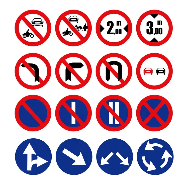 Индивидуальный дорожный предупреждающий знак безопасности, Алюминиевые профильные дорожные знаки