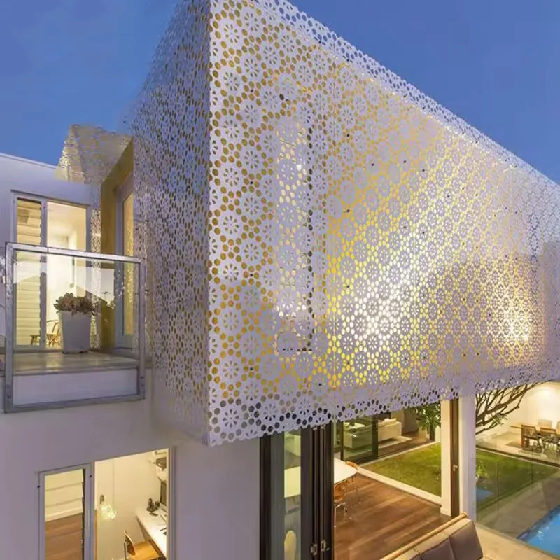 Aluminum Alloy Perforated Sheet Metal Facade Panel for Curtain Walls for Exterior Cladding and Siding