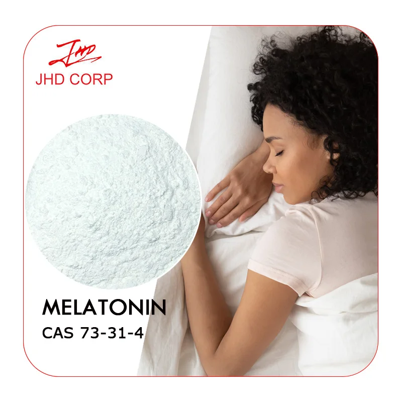 JHD Bulk Melatonina Powder CAS 73 31 4 Pure Melatonin For Sleep Supplement