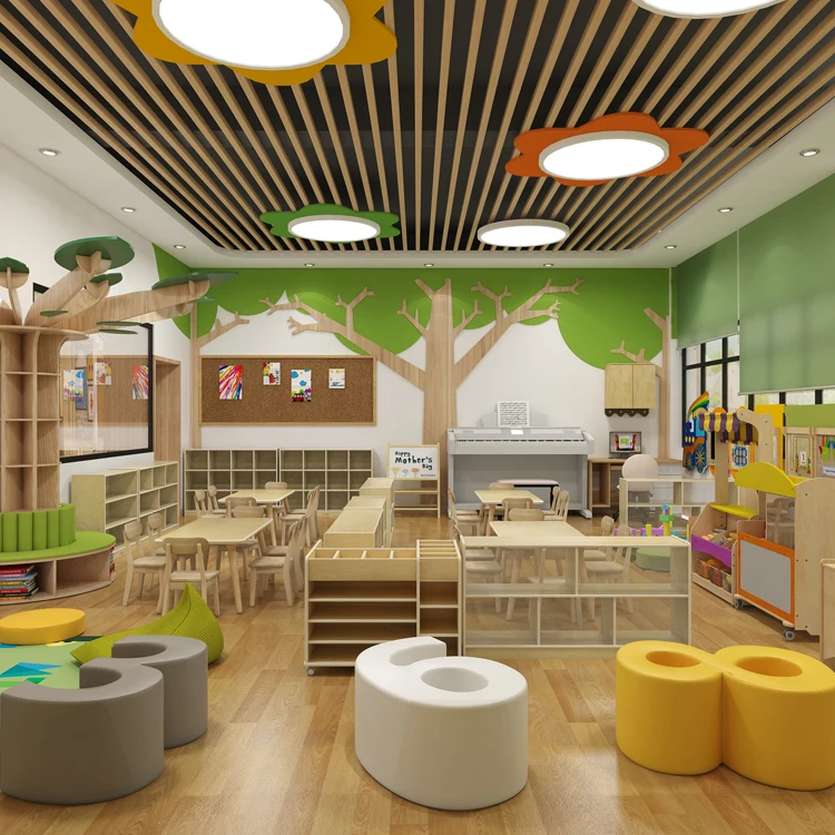 Cowboy preschool classroom layout design kindergarten supplies Montessori furniture