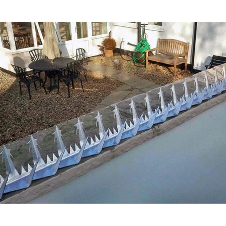 Горячеоцинкованные противовосходящие настенные шипы противоугонные бритвы