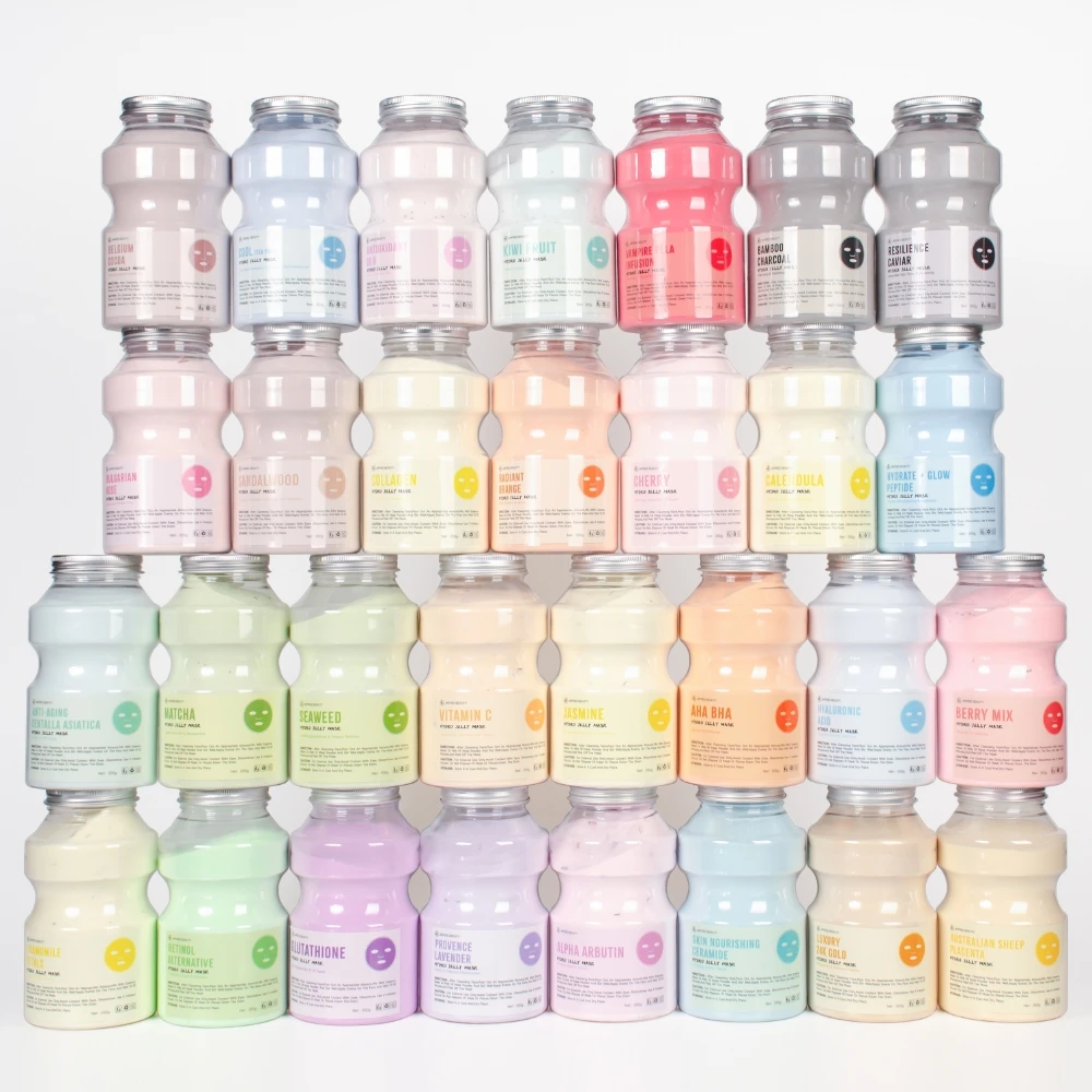 JMFREE OEM/ODM Jelly Mask Powder Beauty Salon SPA Skin Care Whitening Rose Collagen Peel Off DIY Rubber Facial Jelly Mask