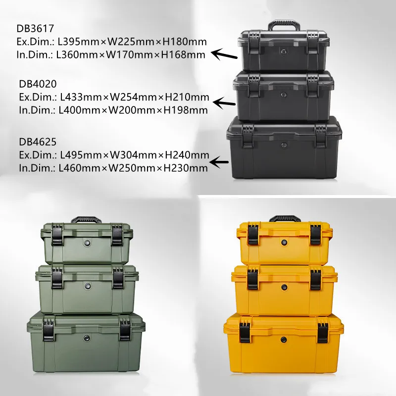 Portable Container 2 Layers Tools Case Detachable 19 Inch Plastic Tool Box Storage With Handle Two Layer Tray Kit Toolbox