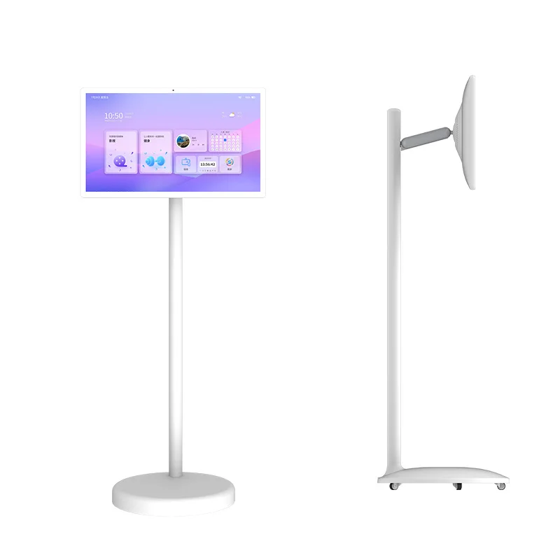 21.5 Inch Portable Android Smart Display TV Floor Standing Indoor Menu Board with USB Interface Digital Signage Displays