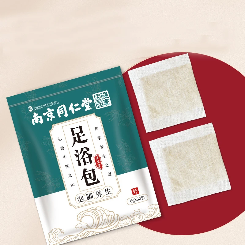 
tongrentang OEM Medicinal Bath Powder Wormwood Foot Bath Powder, 180g/ bag 