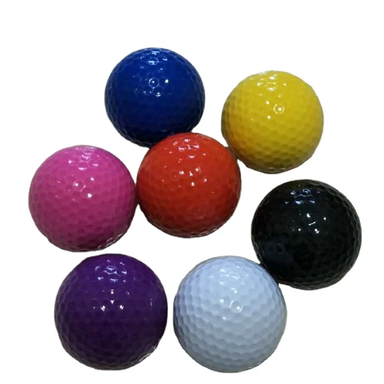 Golf Ball Two Piece Ball Promotional Custom LOGO Printed Practice Gifts Goofball 45.6-45.9g 80%-85% Rubber Surlyn Decent 001 70
