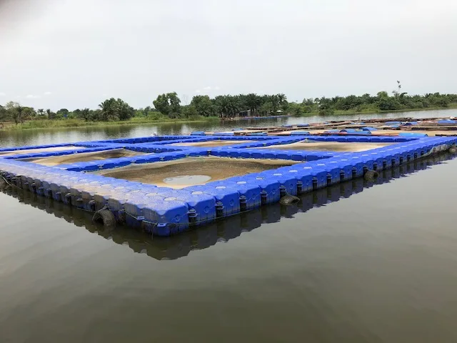 HDPE Floating Pontoon Fish Farming Cages for Deep Sea Fish Farming