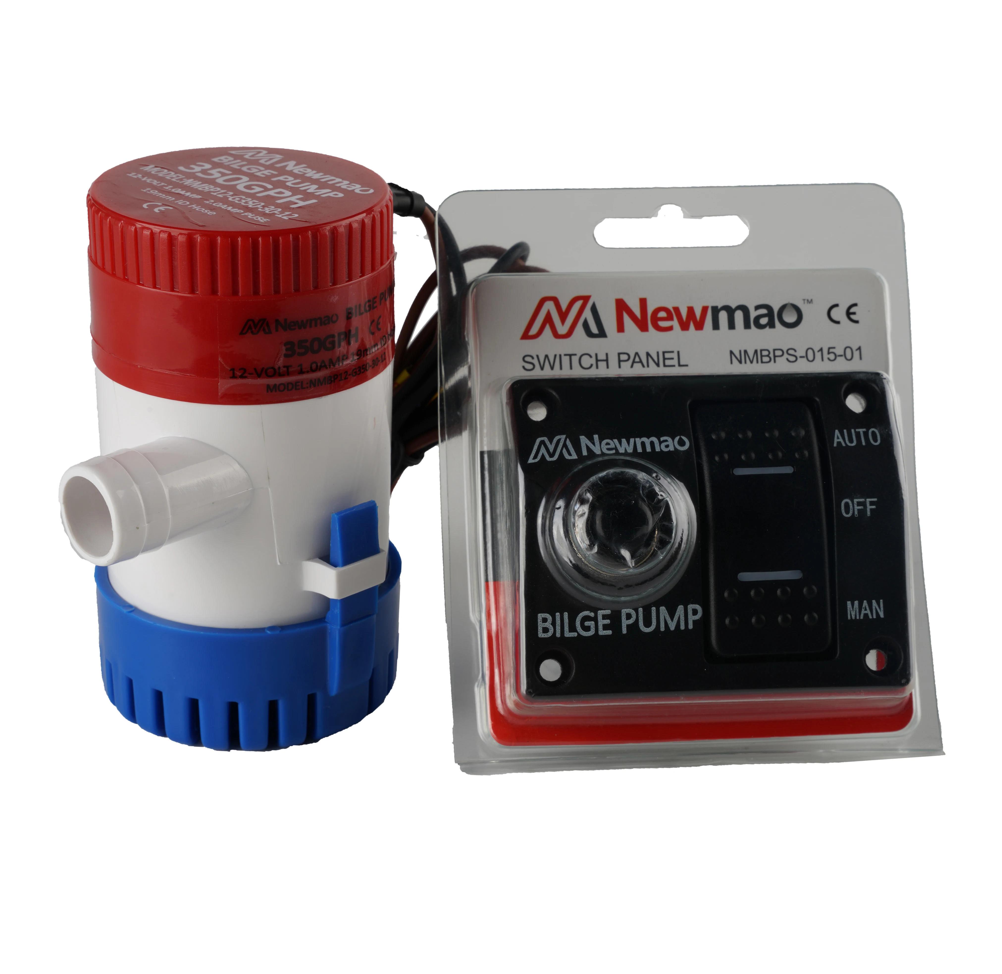 12 V 350 GPH Non-automatic bilge pump for Yachts  pools  rvs