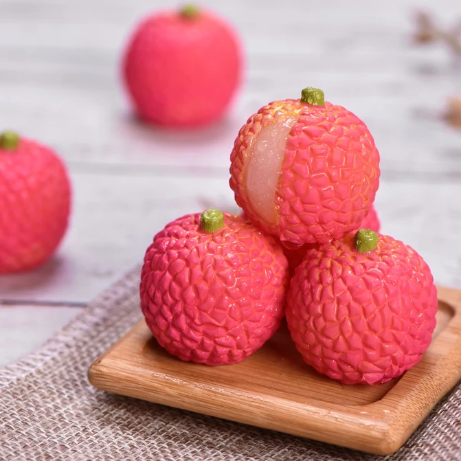 Simulation resin craft watermelon Strawberry mango peach  lemon statues 3d toy miniature mini bonsai figurine artificial fruit