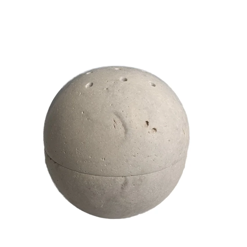 Natural Travertine Incense Burner White and Yellow Bedroom Study Ornaments with Scented Wood for Agarwood Incense Burning