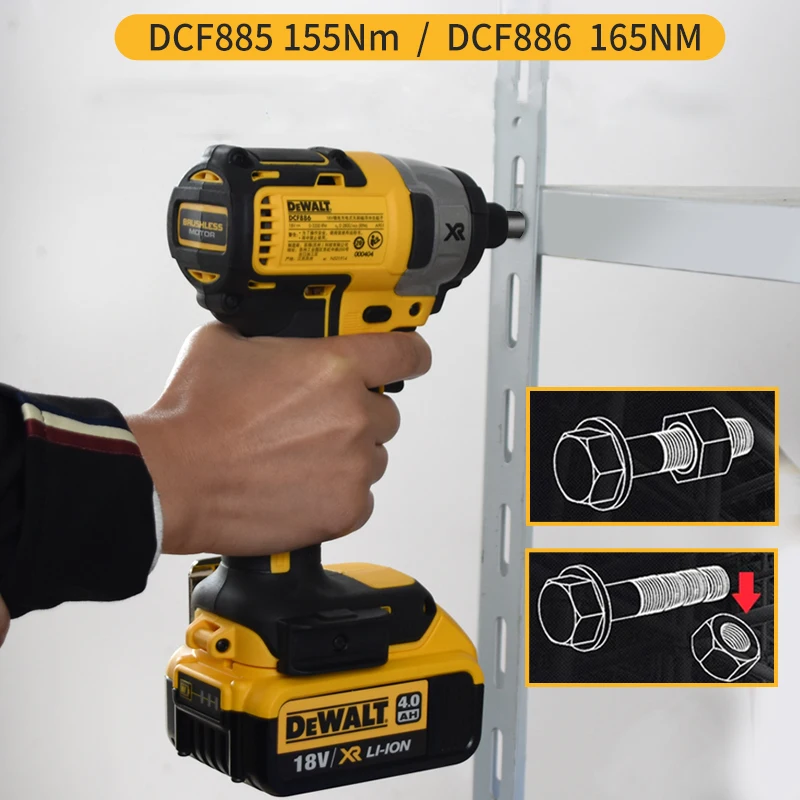 
18V brushless lithium impact starter large torque electric screwdriver electric screwdriver DCF885/886 