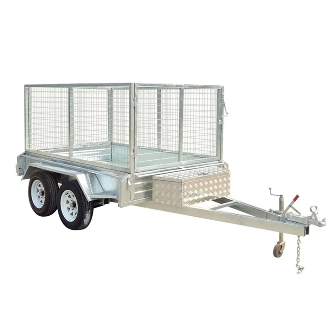 
 Hot Galvanised 8X5 Tandem Axle Caged Trailer  