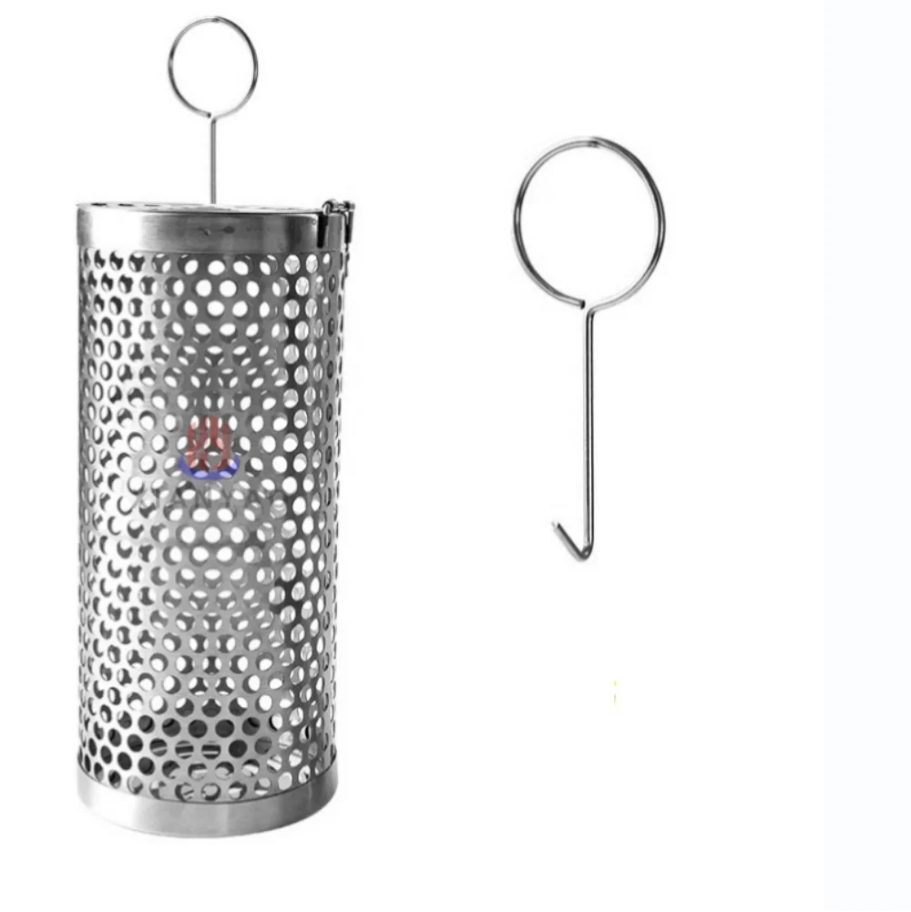 Portable Round Tube Cylinder Rolling Grilling Basket Stainless Steel Grill Mesh Useful Rolling Grilling Basket