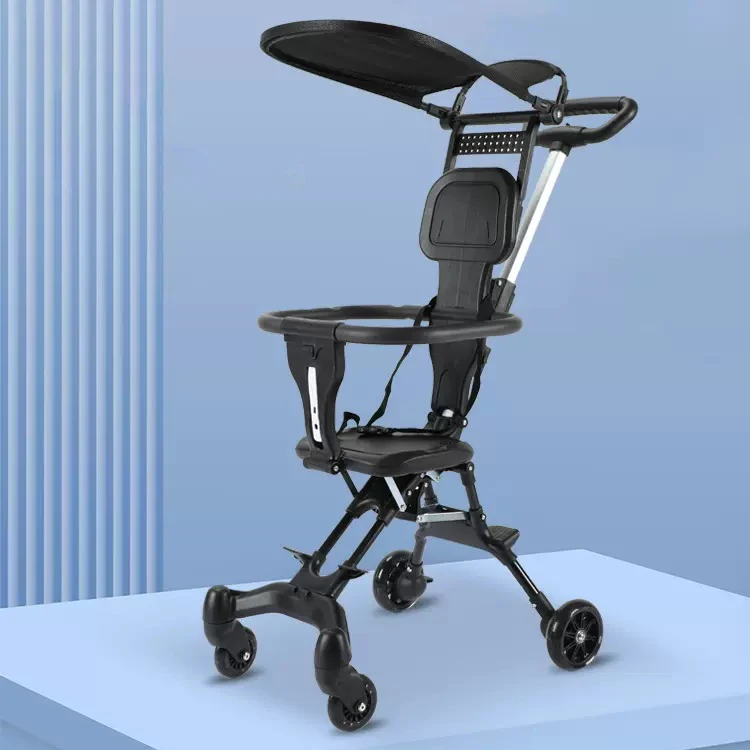 Eco-friendly Light weight foldable 4 wheel stroller for children / safety baby kids stroller