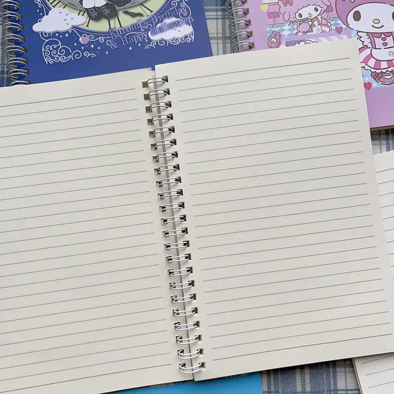 DAHOUFA072 Cute Sanrios Melody Kuromi School Supplies Notebook Kawaii Office Stationery Notes Melody Notebooks Office Supplies