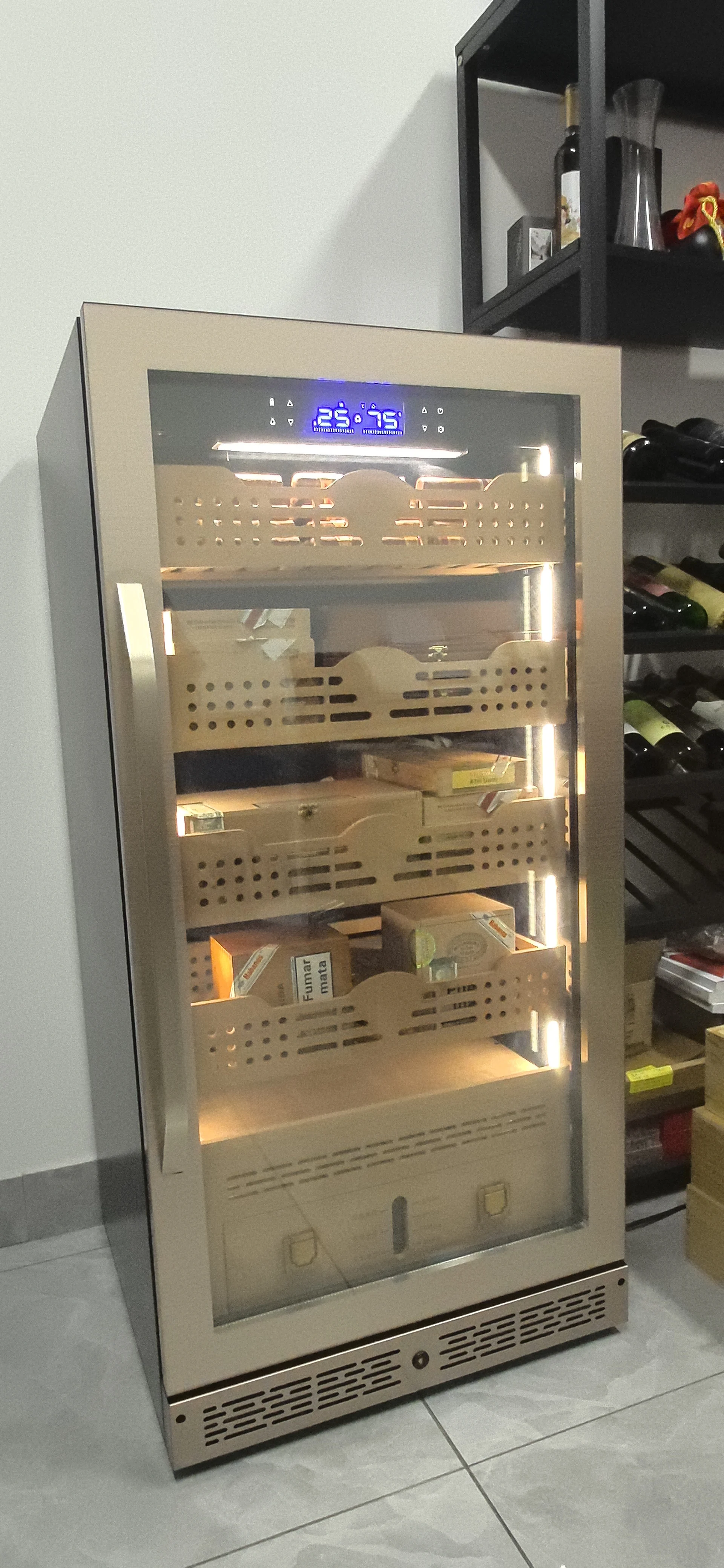 NUELEAD 220L High End Cedar Cigar Humidor Cabinet