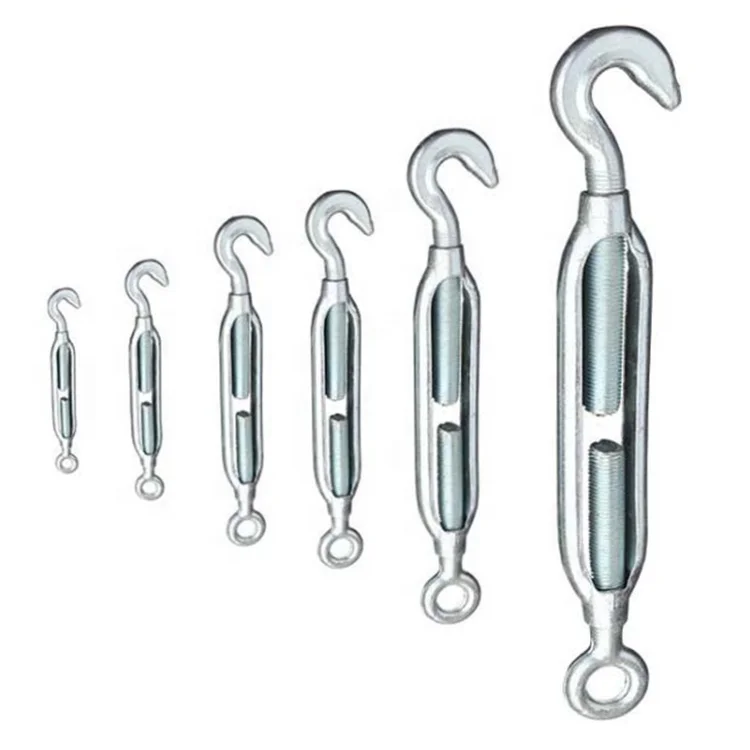 BAOT Heavy Duty Galvanized Hook and Eye Turnbuckle with Rigging Screw 6mm