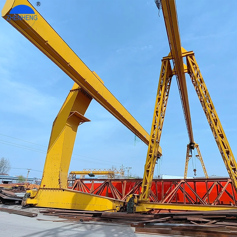Warehouse Used 5Ton 10 Ton 20 Ton Single Steel Beam Girder Gantry Crane Price Steel Plate 5T Gantry Crane With Winch Trolley