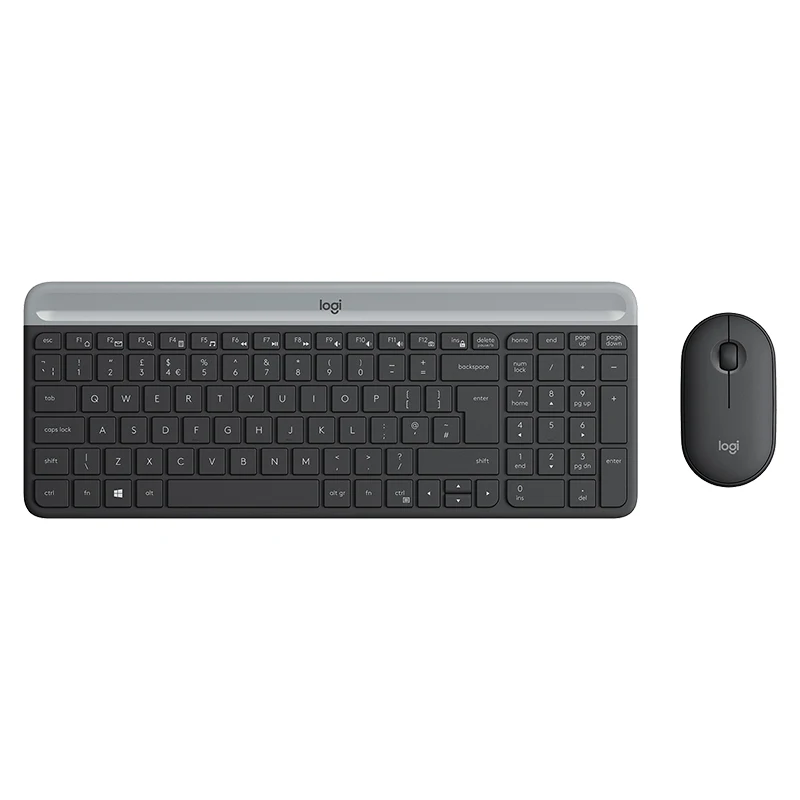 Оригинальная упаковка ультратонкая беспроводная клавиатура и мышь Logitech MK470 комбинированная