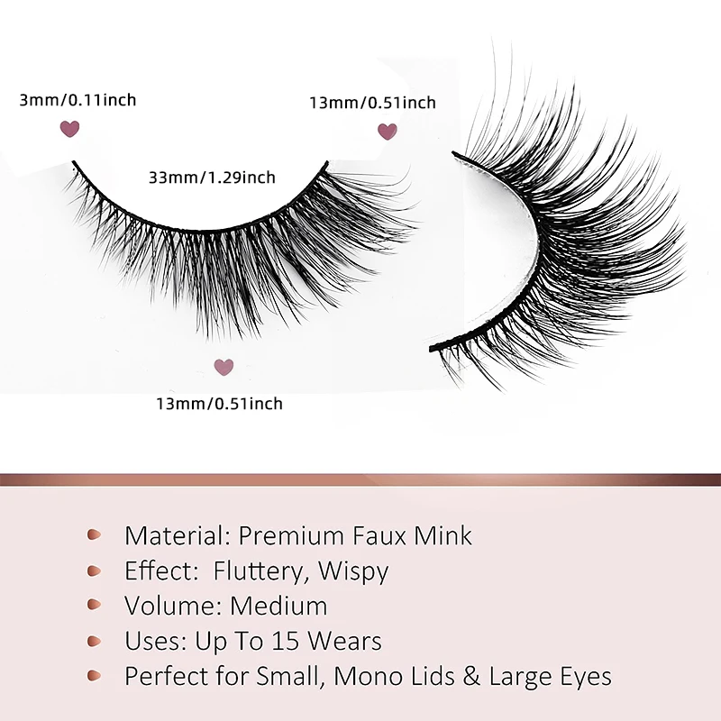2024 New Design Foxy Winged Cat Eye Lashes Angel Wing Natural Silk Lash Faux Mink Fox Eye Lashes With Private Label