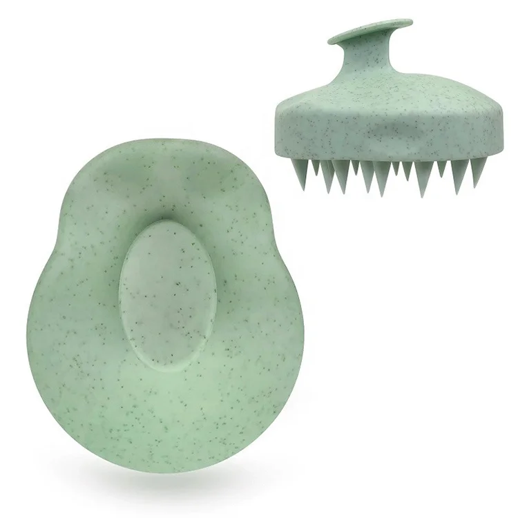 Professional Silicone Shampoo Brush household Wheat Straw Hair Scalp Massager Shampoo Hair Brush For Hair Growth